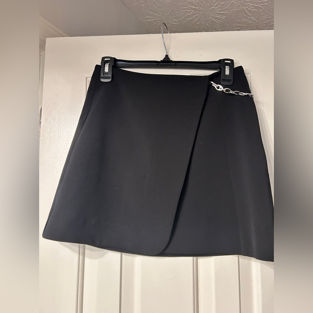 Jonathan SIMKHAI Pandora Wrap Mini Skirt in Black Sz Small $390 - Picture 8 of 11